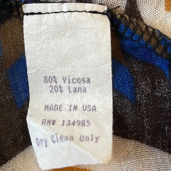 For Love & Lemons tie‎ front geometric print peplum blouse size XS - Picture 8 of 8